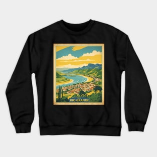 Rio Grande Do Sul Brazil Vintage Tourism Travel Poster Crewneck Sweatshirt